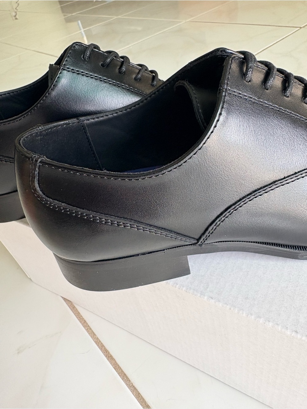 NWT Nordstrom Derby Dress Shoe Harry Black Cap Toe Men Size 9 - Picture 8 of 12